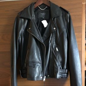 Andrew Marc New York leather motorcycle jacket